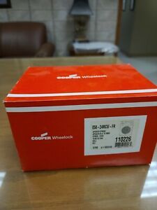 EATON WHEELOCK E50-24MCW-FR 2W SPEAKER STROBE  WALL 24VDC 15/30/75/110CD RED
