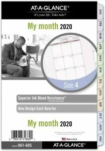 AT-A-GLANCE 2020 Monthly Planner Refill, Day Medium, Unruled Blocks - Nature