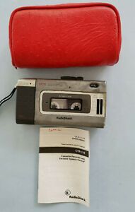 Radio Shack CTR-118 VOX Portable Cassette Recorder +Case, Variable Speech WORKS!