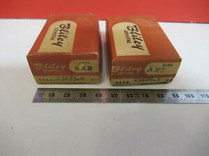 BLILEY ELECTRIC AX3 QUARTZ CRYSTALS PAIR ORIGINAL BOX RADIO AS PICTURED &amp;B2-A-40