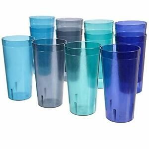 #32 Oz Plastic Tumblers Reusable Cups Restaurant Cup Set Drinking Glasses Of 12#