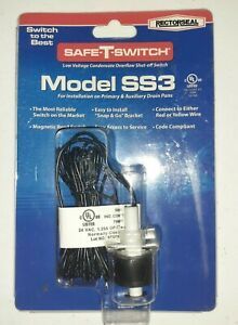 A/C DRAIN CONDENSATE OVERFLOW SAFE-T-SWITCH SS3 24VAC