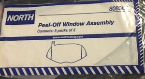 Honeywell 80836A Peel-Off Window Assembly for North Full Face 7600 (15 Pack)