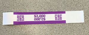 500 $2000 currency straps