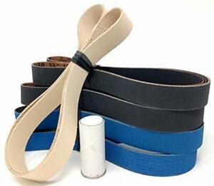 1X42 Inch Leather Honing Belt Fits 1&#034;X42&#034; Belt Sanders 1X42 Leather Belt + 12...