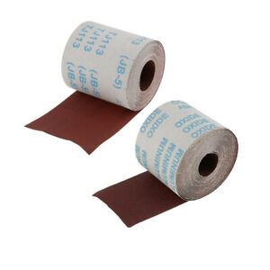 2pcs 10 Meter Emery Cloth Polishing Sandpaper Grinding Tool 80 Grit 320 Grit