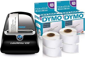 DYMO Label Printer LabelWriter 450 Direct Thermal Label Printer with 6 Address