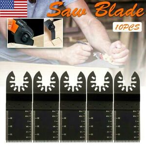 10pc Universal 34mm Oscillating Multi Tool Saw Blades Carbon Steel Cutter DIY US