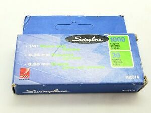 Swingline Staples Heavy Duty 1/4&#034;  25 Sheet Capacity 1000pcs 1 box