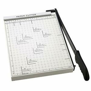 A4 Paper Trimmer Paper Cutter Heavy Duty Metal Base Trimmer Gridded Paper White