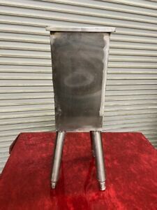 7x7 Large Utensil Holder Stainless Steel Bin 26&#034; Tall Paddle Stir Tool #6457