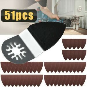 51 X For Bosch Multi-X Craftsman Finger Sanding Sheets Pads Paper Multi-Tool,UK