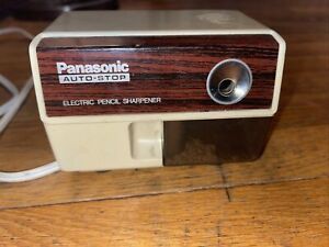 Vintage Panasonic Auto Stop Electric Pencil Sharpener KP-110 Tested, Works!