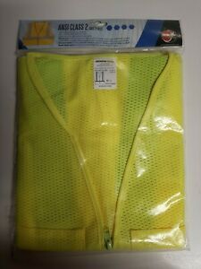 NEW JACKSON SAFETY 3022284 REFLECTIVE MEDIUM LARGE LIME SAFETY VEST 6490544