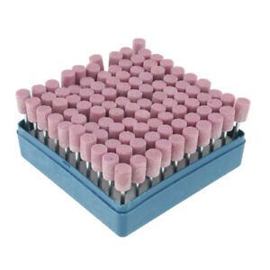 100Pieces Abrasive Grinding Wheel Burr Bit Polishing Stone Tip Rotary 10mm