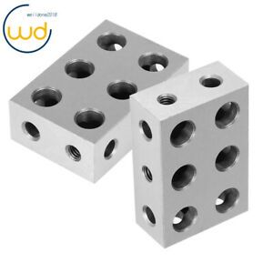 MATCHED PAIRS ULTRA PRECISION 1-2-3 123 BLOCK Set 11 HOLES 0.0001&#034;