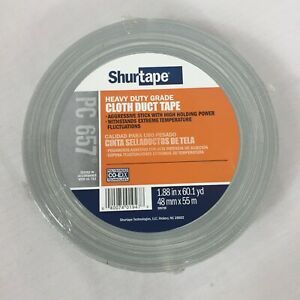Shurtape Heavy Duty Grade Cloth Duct Tape 2&#034; X 60 yd. Silver PC 657