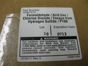 MSA 10067470 Canister For Chin Type Gas Masks New