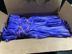 (1000 BOX) Mesh Purple 13&#034; Net Bags for Produce Toys Garlic Fruits Supermarket