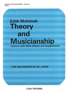 Carl Fischer O3926BOOK Edith Mcintosh Theory and Musicianship - Book 1 (L