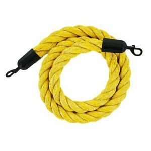 MONTOUR LINE HDPP510Rope-60-YW-SE-BK Twisted Polyprop.Rope Yellow With Black