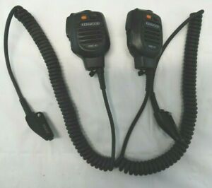 Kenwood KMC-41 Speaker/ Microphones Mics for Walkie Talkie Radios, Lot of 2