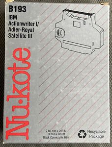 New Nu Kote B193 IBM Actionwriter I/ Adler-Royal Satellite II Replacement Ribbon