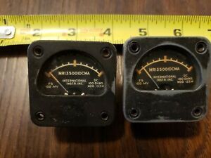 2 Vintage International Instrument Inc. Model 153W Panel Meter. Steampunk