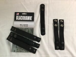 Blackhawk Duty Belt Keepers Assorted Sizes: 4 - 2 1/4” &amp; 2 - 2” - Used