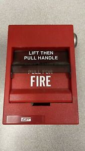 EST Edwards SIGA-278 Intelligent Double Action One Stage Pull Station - Red