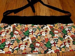 WAITRESS APRON 3 POCKETS CHRISTMAS COOKIES