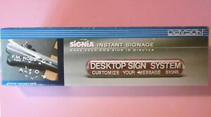 NEW Davson Signia DESKTOP Instant Signage-Black # 5611--1 7/8&#034; high x 9 5/8&#034; W