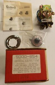 ROBERTSHAW ELECTRIC THERMOSTAT, 100 TO 550 F, NEW, W/PILOT LIGHT #5000-854
