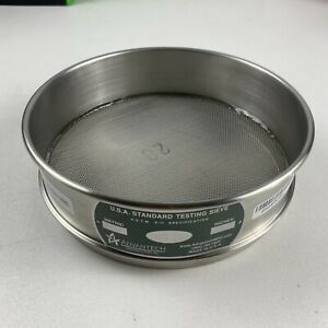 ADVANTECH - 20SS8F Advantech Stainless Steel Test Sieves, 8&#034; Diameter