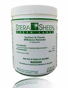 Stera Sheen Green Label 4 lb Jar Sanitizer and MilkStone Remover by Purdy Pro...