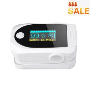 Medical OLED Color Fingertip Pulse Oximeter Heart Rate Monitor 2AAA 1.5V Battery