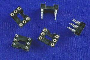 (5pcs) DIP-6 IC Sockets Machined with tin plated pins - High Quality 2.54mm NEW