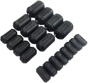 Jabinco Pack of 20pcs Clip-on Ferrite Ring Core RFI EMI Noise Suppressor Cable