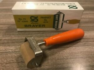 Brayer Speedball Roller Soft Rubber 1&#034; Wide No.70, Product #4170- American made