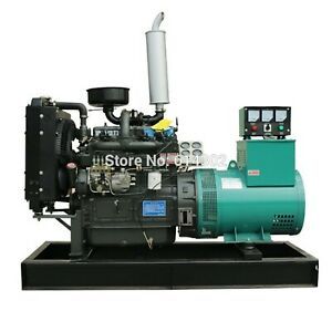 Diesel Generator Heavy Duty Quiet Portable Silent Standby Engine 40KW low Hours