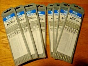 8 packs!! Miller  WC018X7 2% Ceriated Tungsten Electrode 1/8&#034; X 7&#034; Nice lot!
