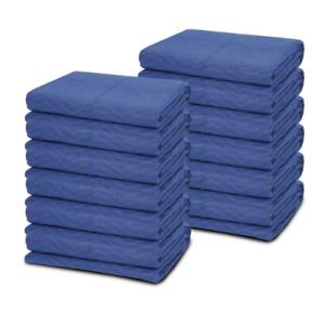 12Pack Moving Blankets 80&#034; x 72&#034; Quilted Shipping Furniture Pad Cushion 65 lb/dz