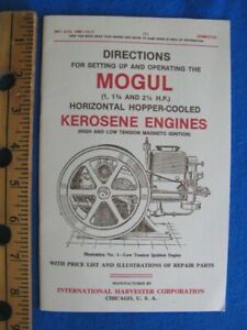 MOGUL KEROSENE STATIONARY ENGINE MANUAL