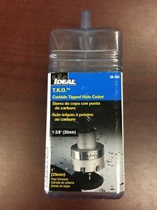 Ideal Industries 36-305 TKO Carbide Tipped Hole Cutter 1-3/8” (35mm) Diameter