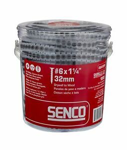 Senco 06A125P DuraSpin Number 6 by 1-1/4-Inch Drywall to Wood Collated Screw