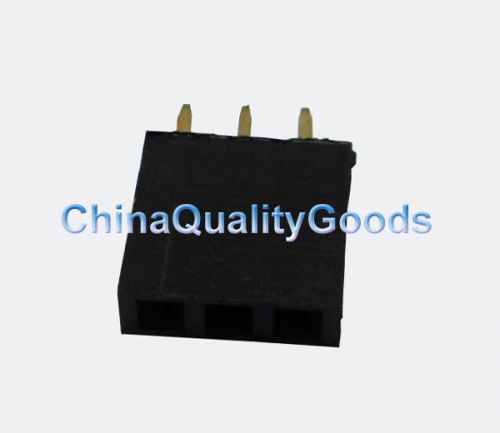 50pcs of new single row 1x3 pins 2.54mm female header for sale