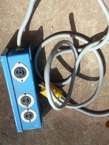 HUBBELL 250V; 15A.125V.; 2 &amp; 3 prong; Multiple outlet extension cord; Industrial