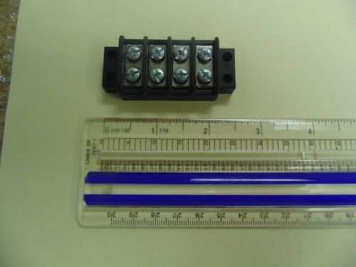 (lot of 10) 4 position screw barrier strip terminal block 2.5&#034; for sale