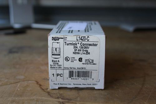 L1420-c pass and seymour turnlok plug nema 20a 125/250v - new in box! for sale