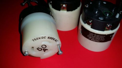 Hubbell 50A 3P-4W Grounding Device  250V.DC 600V.AC ( NOS )  Lot of 3